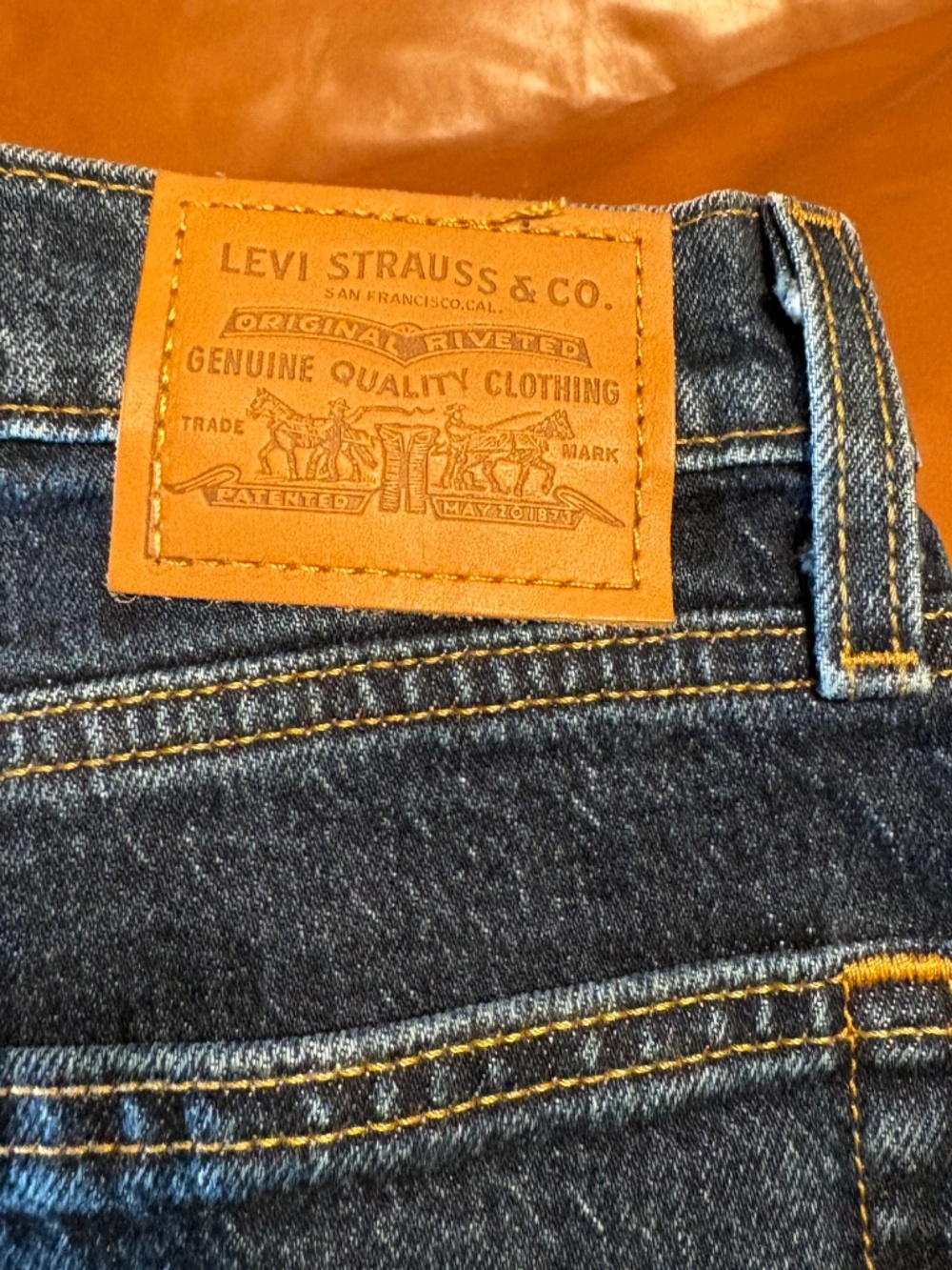 Levi's Wedgie Straight Ankle Women's Jeans - Dark Wash, Sz 26 - Picture 6 of 6